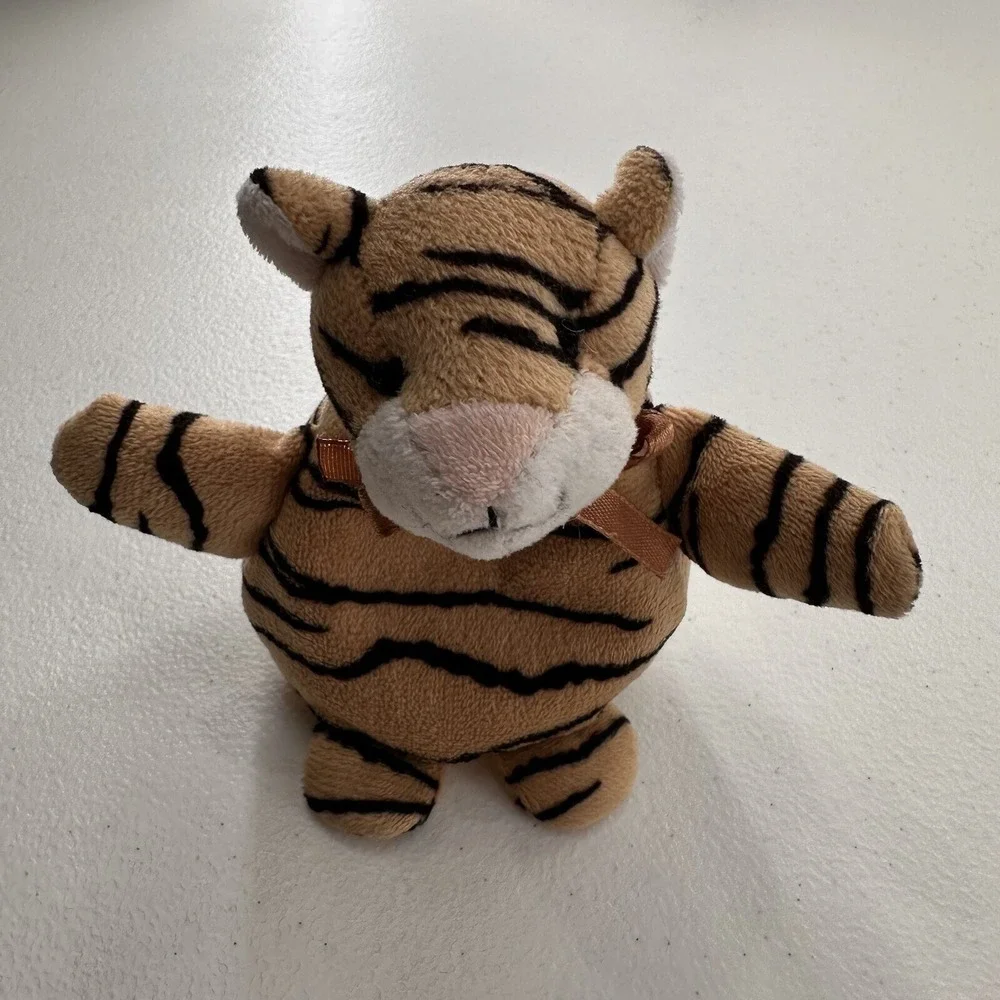 Tiger Hand Puppet & Plush Toy Set By Beverly‎ Hills Teddy Bear Co. 2011 Stripes